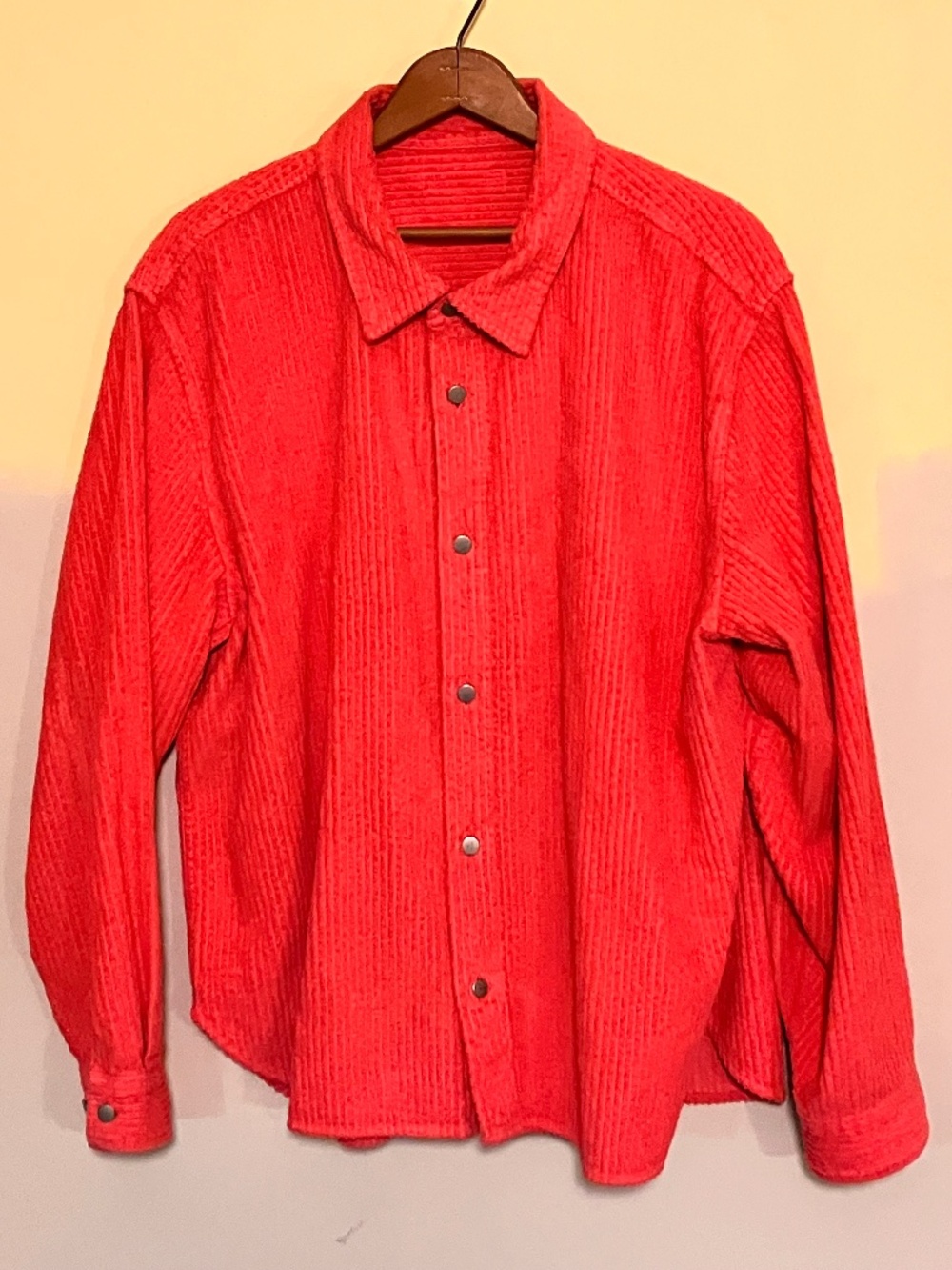 Cozy Coduroy Overshirt in Pink XXL